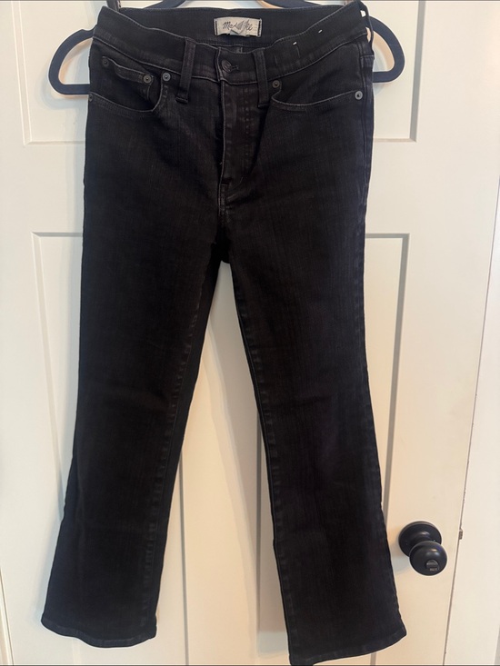 Madewell Denim - Madewell Black Ankle Crop Straight Jeans